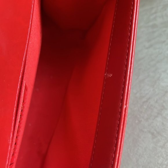 Chanel Boy Red Medium Quilted Leather Flap Bag - Picture 12 of 15